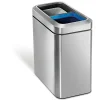 Pas Cher soldes France De gros 🌟 Simplehuman Bacs De Recyclage CW1470 20 Litres, Argent – Bac à Compost 🥰 11