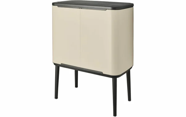 Meilleur prix ⌛ Brabantia Bacs De Recyclage Bo Touch Bin 11 L/23 L, Beige Clair – Bac à Compost 😍 Réductions 1