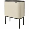 boutiqued en ligne Offres 🥰 Brabantia Bacs De Recyclage Bo Touch Bin 33 L, Beige Clair – Bac à Compost ❤️ 13