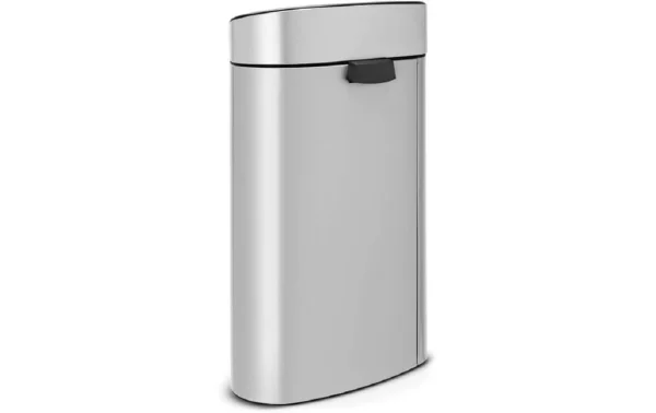 Budget 👏 Brabantia Poubelle Boîte à Boutons 40 L, Metallic Grey – Poubelle 🛒 Couleurs variées 1