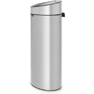 Budget 👏 Brabantia Poubelle Boîte à Boutons 40 L, Metallic Grey – Poubelle 🛒 Couleurs variées 9