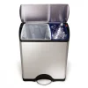 Nouveau 🎁 Simplehuman Bacs De Recyclage CW1830 46 Litres, Argent – Bac à Compost 😍 soldes en ligne 11