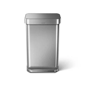 Promo 🌟 Simplehuman Poubelle à Pédale CW2024 45 Litres, Argent – Poubelle à Pédale 😀 soldes pas cher 7