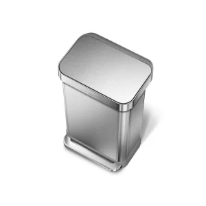 Promo 🌟 Simplehuman Poubelle à Pédale CW2024 45 Litres, Argent – Poubelle à Pédale 😀 soldes pas cher 9