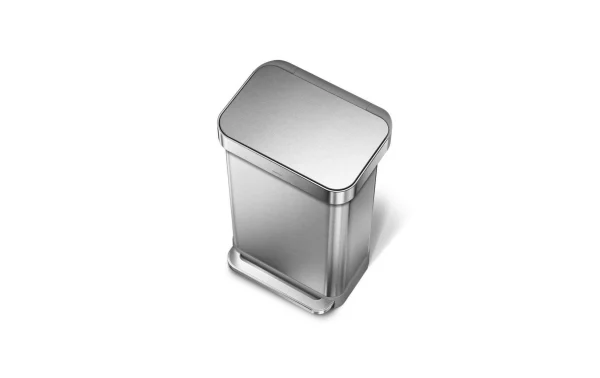 Promo 🌟 Simplehuman Poubelle à Pédale CW2024 45 Litres, Argent – Poubelle à Pédale 😀 soldes pas cher 4