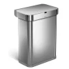 ultratendance Offres 🤩 Simplehuman Poubelle à Capteur 58 L, Argenté – Poubelle ✨ 13