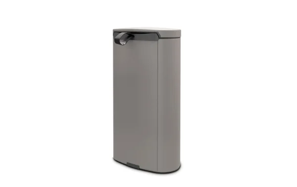 solde en ligne Coupon 🛒 Brabantia Poubelle à Pédale Silent FlatBack 30 Litres, Gris Béton Minéral – Poubelle à Pédale 💯 4