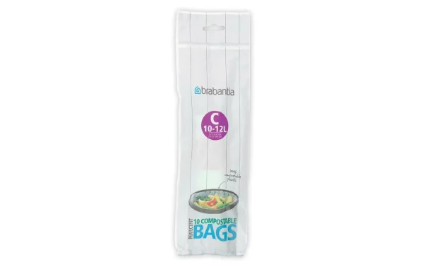 Meilleure affaire 💯 Brabantia Sacs Poubelle Pour Déchets Verts PerfectFit 12 L, 10 Pièce/s – Sacs Poubelle 🌟 boutique en france 1