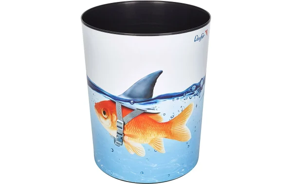 prix de gros Le moins cher ⭐ Läufer Corbeille à Papier Poisson Rouge, 13 L – Corbeille 🔔 1