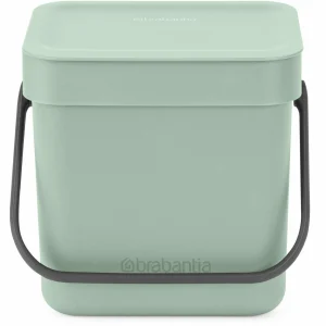 Meilleure affaire ✨ Brabantia Seau à Compost Sort & Go 3 L, Vert Clair – Bac à Compost 🔥 Nouveau 7