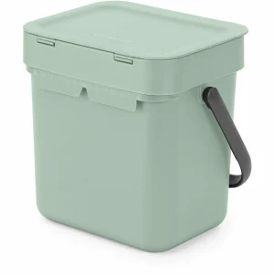 Meilleure affaire ✨ Brabantia Seau à Compost Sort & Go 3 L, Vert Clair – Bac à Compost 🔥 Nouveau 9