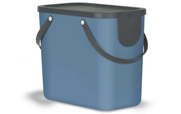 Vente flash 👏 Rotho Bacs De Recyclage Albula 25 L, Bleu – Bac à Compost ⌛ outlet soldes 1