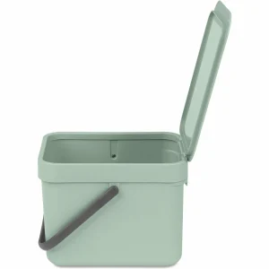 solde en ligne Les meilleures critiques de 😉 Brabantia Seau à Compost Sort & Go 6 L, Vert Clair – Bac à Compost 😉 9