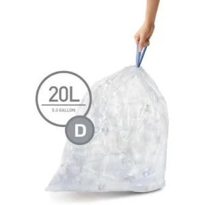 Promo ✔️ Simplehuman Sacs Poubelle D 20 L, 60 Pièce/s – Sacs Poubelle 🛒 Meilleur Service 7