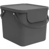 acheter en ligne Sortie 👏 Rotho Bacs De Recyclage Albula 40 L, Anthracite – Bac à Compost 🤩 13