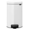 Meilleur prix ⌛ Brabantia Poubelle à Pédale NewIcon 12 L, Blanc – Poubelle à Pédale 🔥 Boutique 10