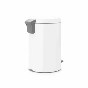 Meilleur prix ⌛ Brabantia Poubelle à Pédale NewIcon 12 L, Blanc – Poubelle à Pédale 🔥 Boutique 7