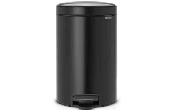 Tout neuf ⭐ Brabantia Poubelle à Pédale NewIcon 12 L, Noir Mat – Poubelle à Pédale 🧨 en solde 1