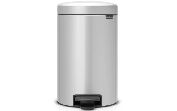 Remise ⭐ Brabantia Poubelle à Pédale NewIcon 12 L, Gris Métallisé – Poubelle à Pédale 😀 magasin en ligne france 1