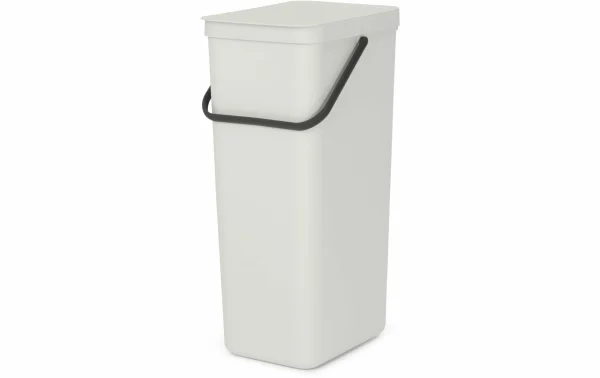 le grand escompte Offres 🌟 Brabantia Bacs De Recyclage Sort & Go 40 L, Gris Clair – Bac à Compost 😍 1