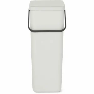 le grand escompte Offres 🌟 Brabantia Bacs De Recyclage Sort & Go 40 L, Gris Clair – Bac à Compost 😍 7