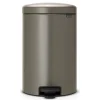 soldes en ligne Tout neuf 😍 Brabantia Poubelle à Pédale NewIcon 20 L, Platine – Poubelle à Pédale 🛒 11