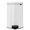 Vente flash 🌟 Brabantia Poubelle à Pédale NewIcon 20 L, Blanc – Poubelle à Pédale 🌟 boutique pas cher 8