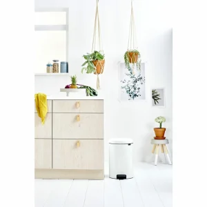 Vente flash 🌟 Brabantia Poubelle à Pédale NewIcon 20 L, Blanc – Poubelle à Pédale 🌟 boutique pas cher 7