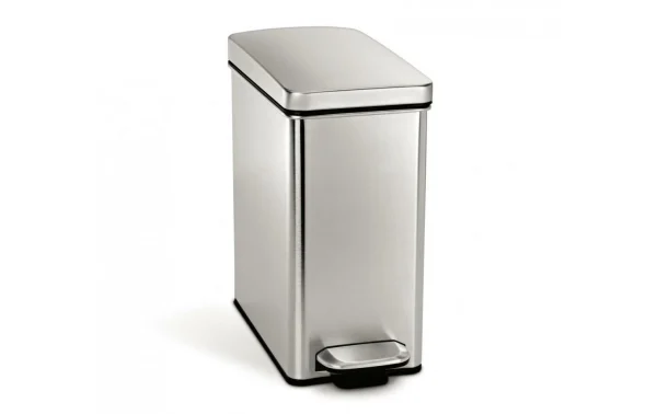 Promo ⌛ Simplehuman Poubelle à Pédale CW1898CB 10 Litres, Argent – Poubelle à Pédale 🧨 à prix d'occasion 1