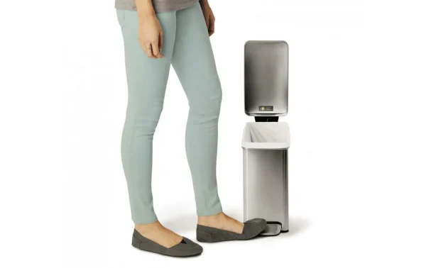 Promo ⌛ Simplehuman Poubelle à Pédale CW1898CB 10 Litres, Argent – Poubelle à Pédale 🧨 à prix d'occasion 3