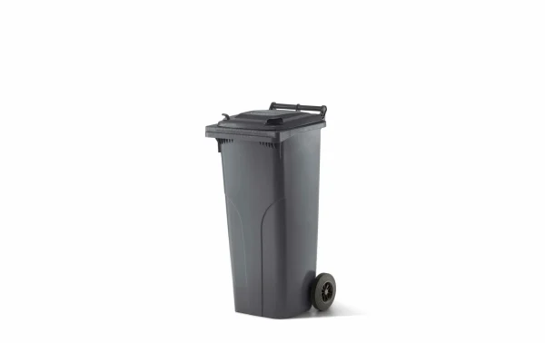 Prix très abordable Promo 👏 Verwo Conteneur En Plastique Avec Couvercle 140 L, Anthracite – Conteneur à Déchets 👍 1