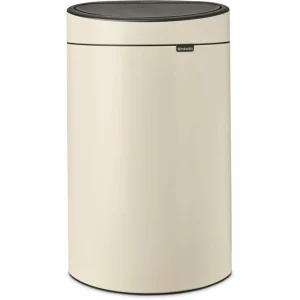 Grosses soldes 👏 Brabantia Poubelle Touch Bin New 40 L, Soft Beige – Poubelle ⌛ marque pas cher 7