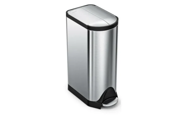 soldes en ligne Nouveau 😀 Simplehuman Poubelle à Pédale CW1824 30 Litres, Argent – Poubelle à Pédale 🥰 1