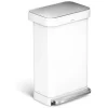 Promo 🔔 Simplehuman Poubelle à Pédale CW2027 45 Litres, Blanc – Poubelle à Pédale 😉 garantie de qualité 13