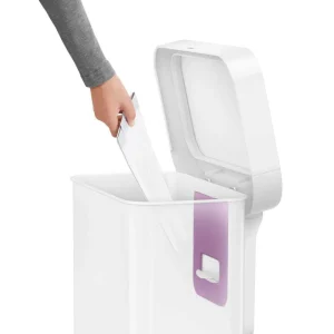 Promo 🔔 Simplehuman Poubelle à Pédale CW2027 45 Litres, Blanc – Poubelle à Pédale 😉 garantie de qualité 9