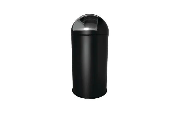 grande promotion Offres ✔️ Helit Poubelle Push The Dome 50 L, Noir – Poubelle 😉 1