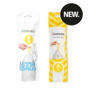 Tout neuf 🥰 Brabantia Sac à Ordures Ménagères PerfectFit 3 L, 20 Pièce/s – Sacs Poubelle ✨ en ligne 7