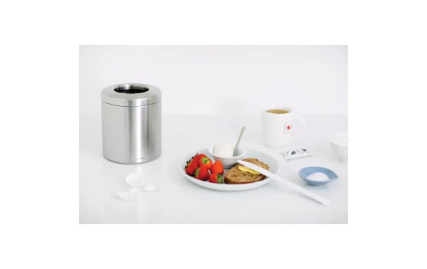 guranteed de qualité Le moins cher ❤️ Brabantia Poubelle De Table 1 L, Acier Mat – Poubelle 🤩 3