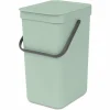 dernières Meilleur prix ⌛ Brabantia Bacs De Recyclage Sort & Go 12 L, Vert Clair – Bac à Compost 🛒 5