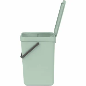 dernières Meilleur prix ⌛ Brabantia Bacs De Recyclage Sort & Go 12 L, Vert Clair – Bac à Compost 🛒 9