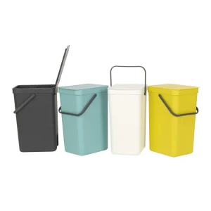 online boutique Bon marché 💯 Brabantia Bacs De Recyclage Sort & Go 16 L, Menthe – Bac à Compost 🎉 9