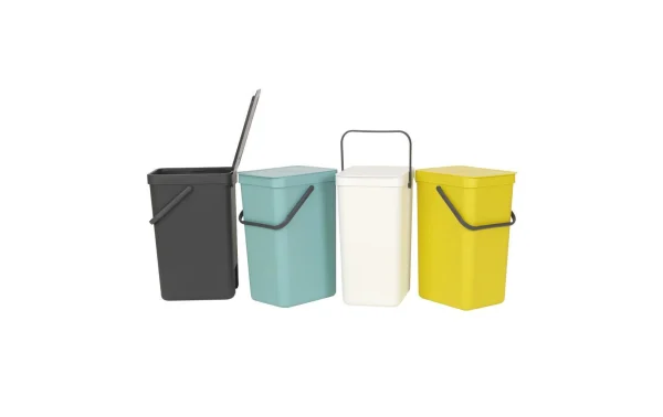 online boutique Bon marché 💯 Brabantia Bacs De Recyclage Sort & Go 16 L, Menthe – Bac à Compost 🎉 4