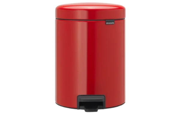 marque pas cher Vente flash 🤩 Brabantia Poubelle Cosmétique NewIcon 5 L, Rouge Passion – Poubelle 🔔 1