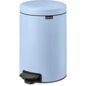 qualité d’originales Meilleure vente 🔔 Brabantia Poubelle à Pédale NewIcon 12 L, Dreamy Blue – Poubelle à Pédale 🥰 7