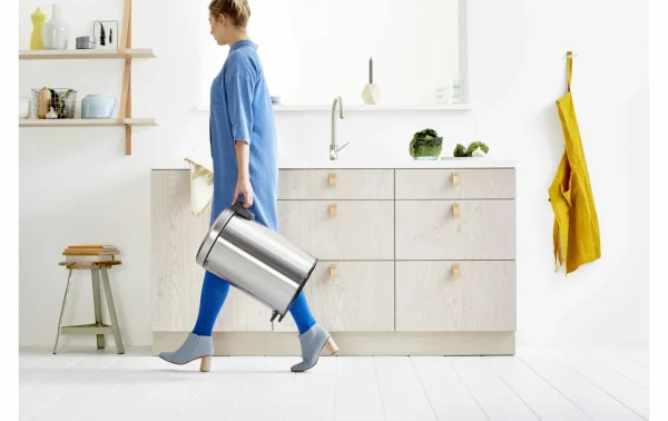 grande qualité Meilleur prix 👍 Brabantia Poubelle à Pédale NewIcon 20 L, Acier Mat – Poubelle à Pédale ⭐ 3